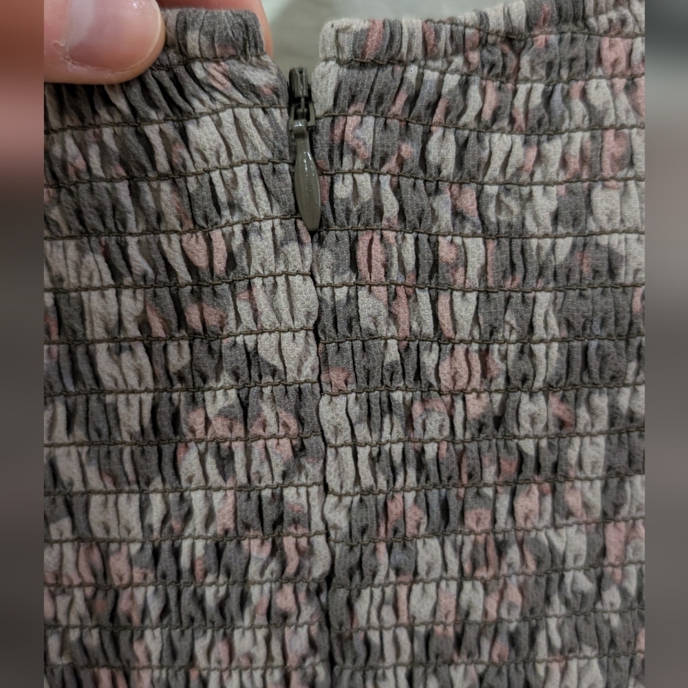 NWOT French Connection Erika Smocked Dropped Waist Mini Dress - Picture 8 of 10